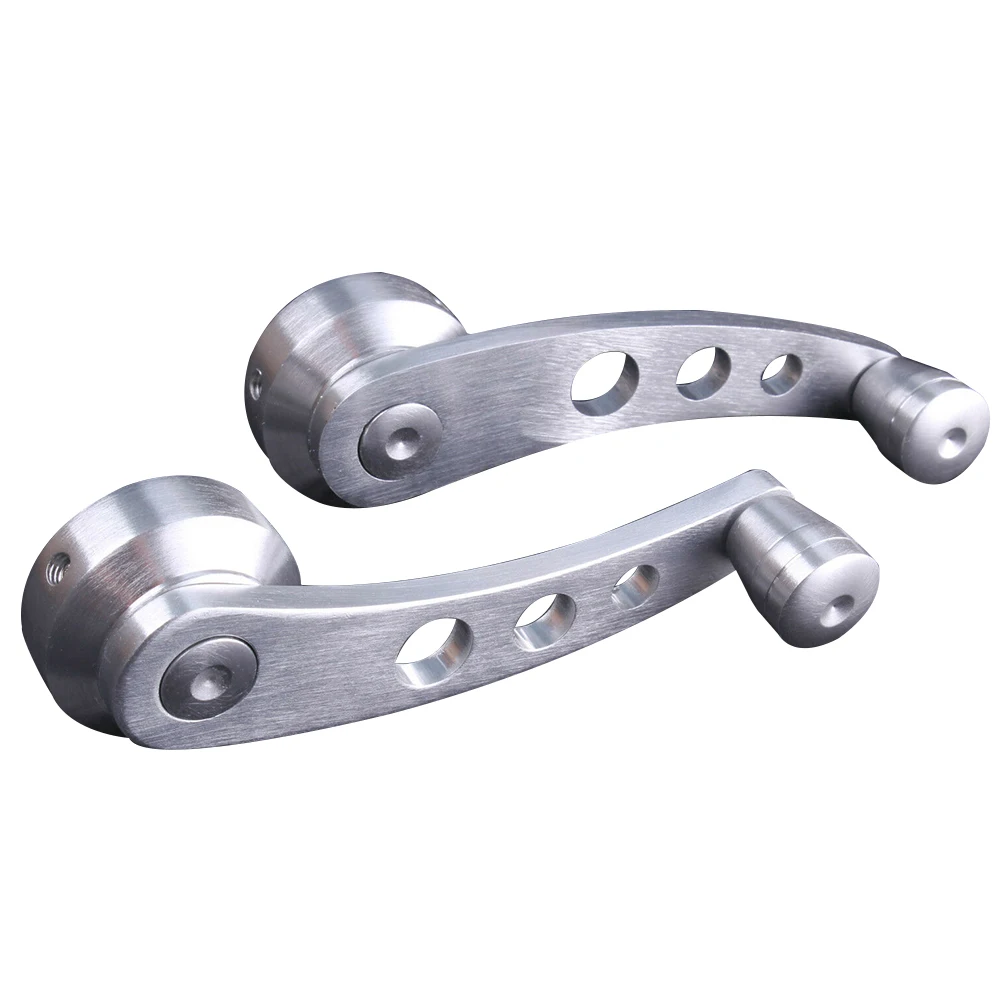 

2pcs/set Rise Easy Install Cool Replacement Winder Repair Modify Bright Color Universal Fit Car Window Handle Aluminum Alloy
