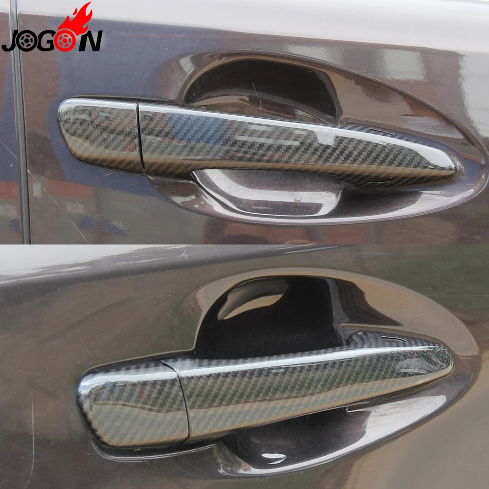 

For Lexus CT200H ES ES300H ES350 2012-2017 Car Door Handle Cover Trim 8PCS Real Carbon Fiber