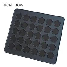 1 шт. 30 Отверстия Силиконовые цветок Макарон Простыни 29*26 см sukura вишни Дизайн миндальное печенье выпечки Коврики печь коврик для выпечки лайнер