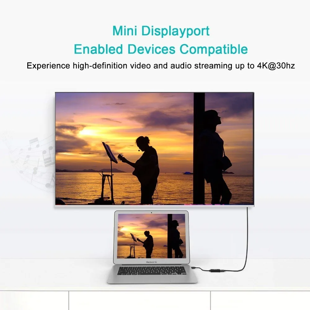 ICZI 4 K 1080 P Thunderbolt Mini DP к HDMI конвертер DisplayPort Кабель адаптер для MacBook Air iMac Pro Surface Pro| |