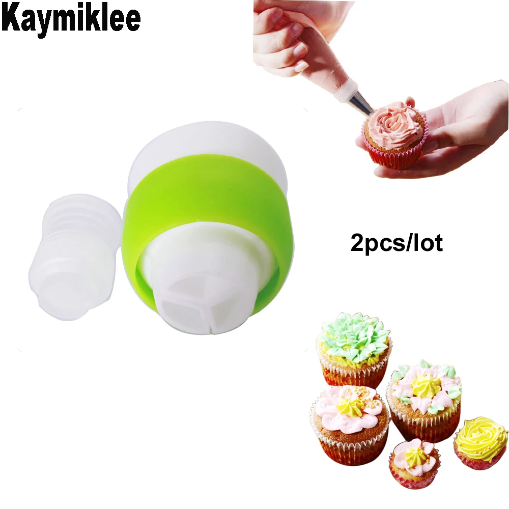 Kaymiklee 2 шт./компл. 3 цвета муфты для обледенения Трубопроводы Сопла украшения торта
