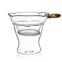 Элегантный термостойкий стеклянный чайный фильтр кунг-фу, чайный набор, аксессуары, цветочный травяной чайный нержавеющий стенд, чайный набор, украшение