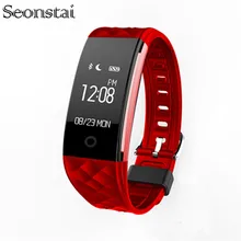 Seonstai S2 Bluetooth Смарт Наручные Фитнес Браслет Браслет Поддержка Сидячий Анти-потерянный Сердечного ритма Водонепроницаемый Smartband