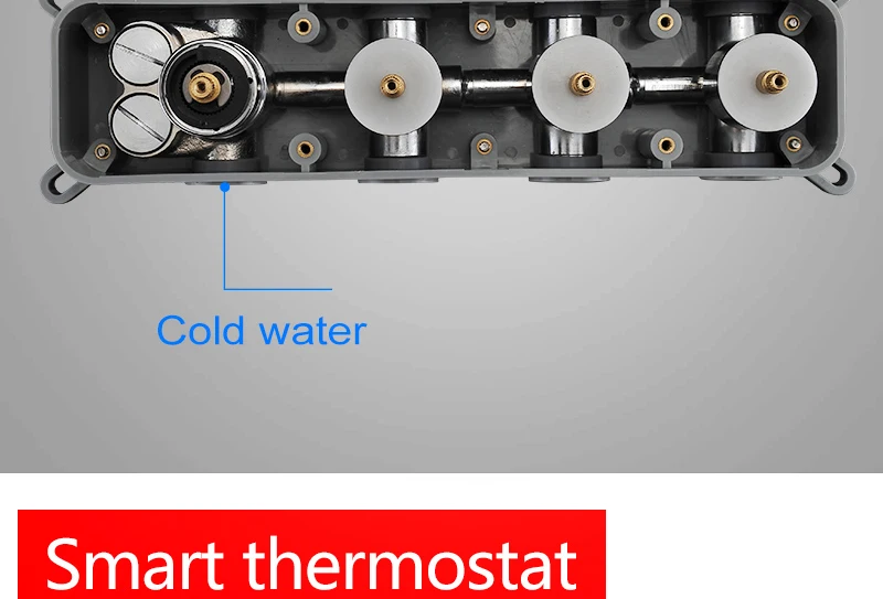 hm Mixer Tap Temperature Control Shower Switch Brass Concealed Faucets Diverter Mixing Thermostatic Mixing Valve (10)