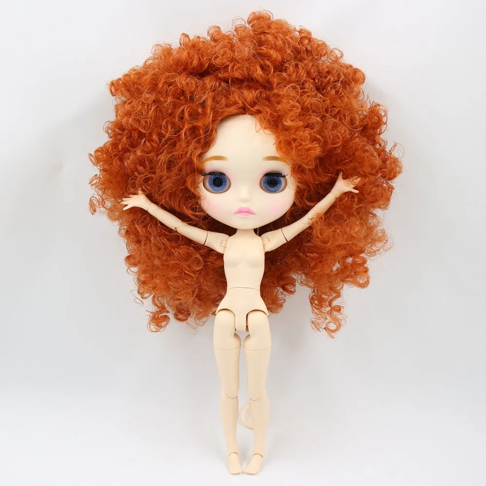 Neo Blythe Doll with Ginger Hair, White Skin, Matte Pouty Face & Custom Jointed Body 3