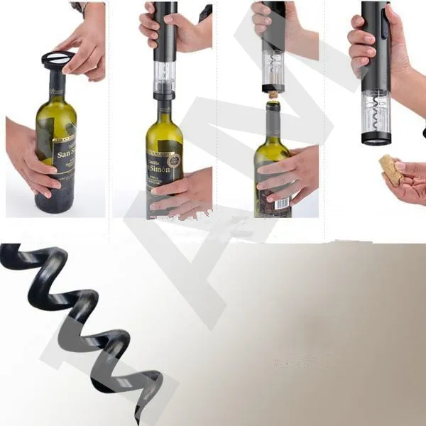  Hot Sale Automatic Wine Opener Practical Electric Cordless Battery Operated Red Wine Corkscrew Bottle Opener Free Shipping 