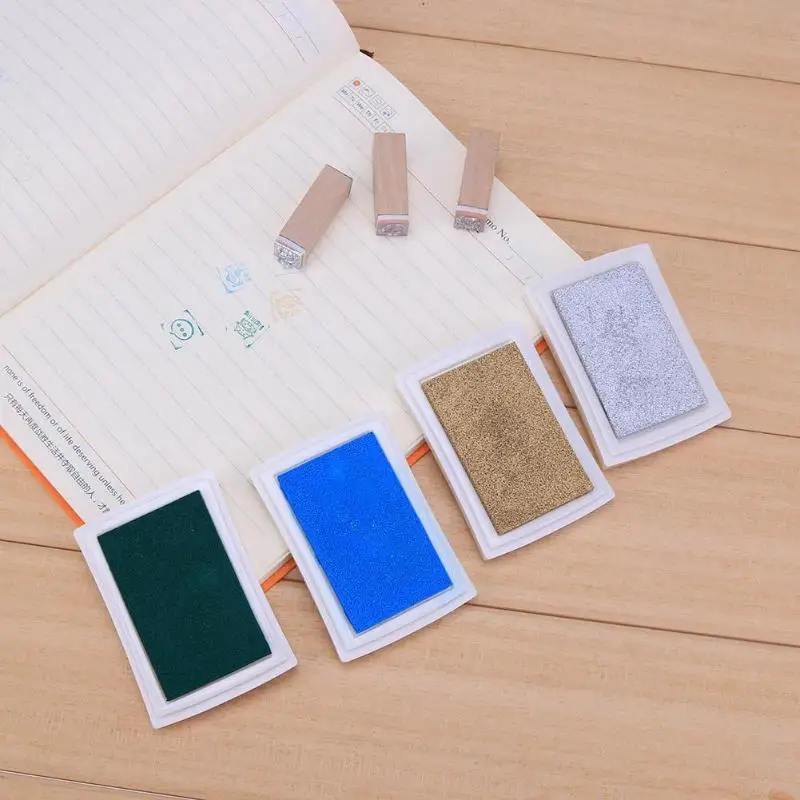 4 цвета Inkpad DIY ремесло штамп печать пальцев Скрапбукинг герметизирующий