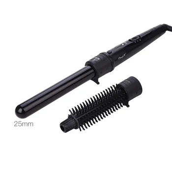 

25MM Professional Electric Curling Wand Curl Iron Roller Ceramic Hair Curling Iron Wave Curler Hair Brush Styling Tool Dry Wet