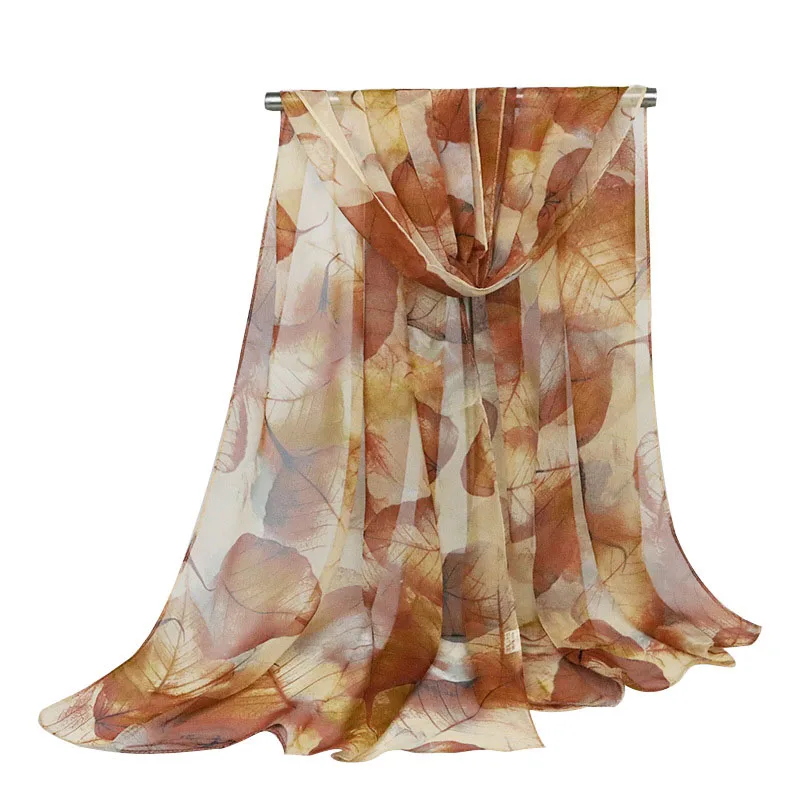 Модный стильный женский шарф, высокое качество, искусственный шелк, цветочный принт, конкурентоспособная цена, модные длинные шали, 50*160 см - Цвет: SC13-4-08