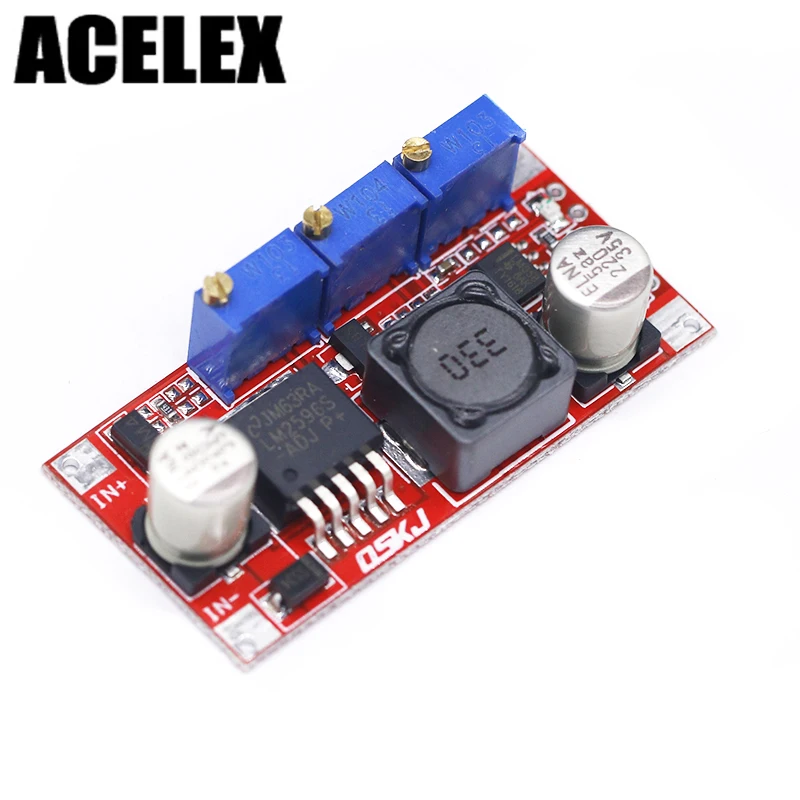

CC/CV Power Supply Module 1PC LM2596 LED Driver DC-DC Step-down Adjustable
