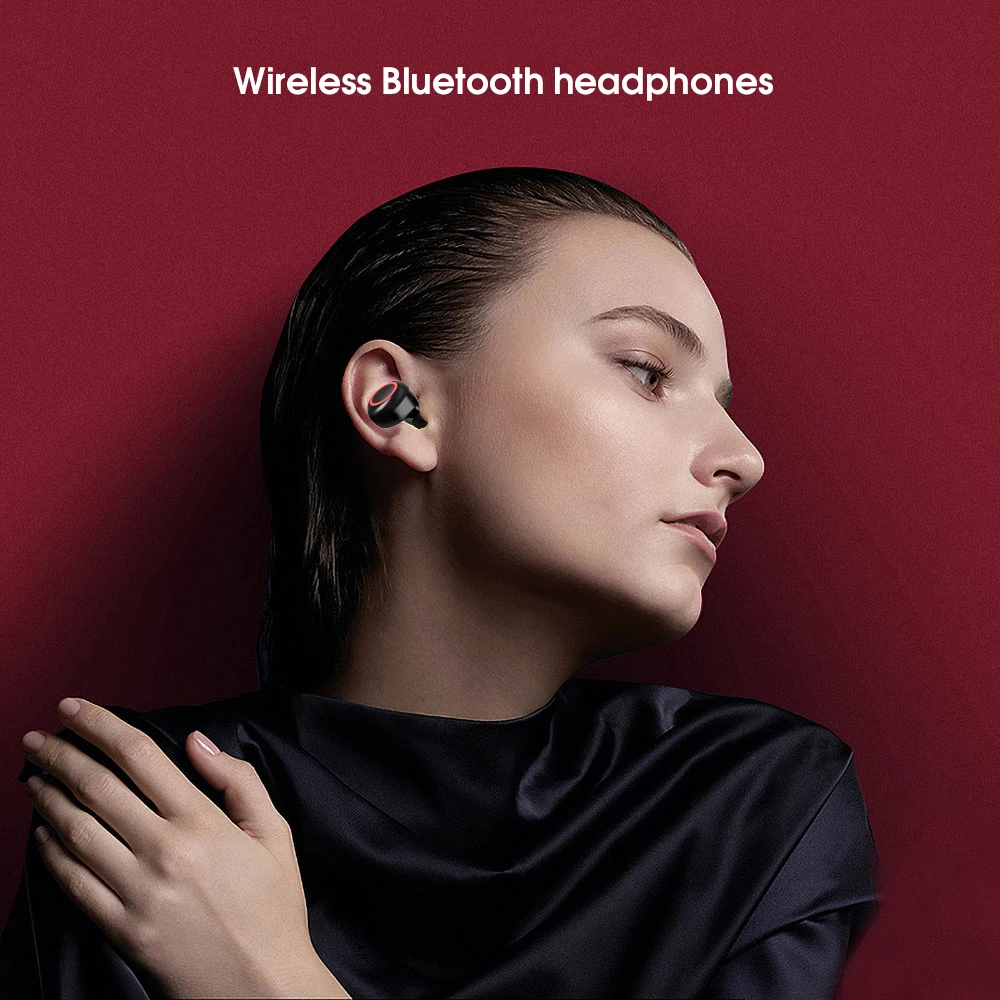 Беспроводные наушники TWS 5 0 Bluetooth спортивные вкладыши стереогарнитура гарнитура