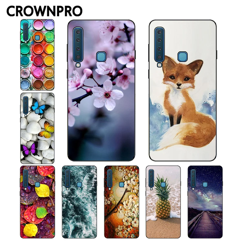 

CROWNPRO FOR Capa Samsung A9 2018 Case Soft Silicone Phone sFOR Samsung Galaxy A9 2018 Case Cover Matt TPU A9 2018 A920F A9S
