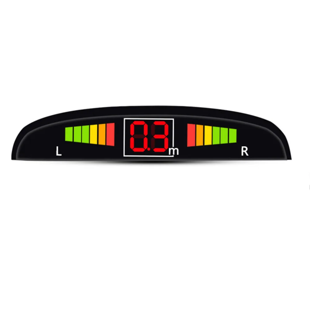 1 Set Sensor Kit Car Auto LED Display 4 Sensors For All Cars Reverse Assistance Backup Radar Monitor Parking System 7 Colors