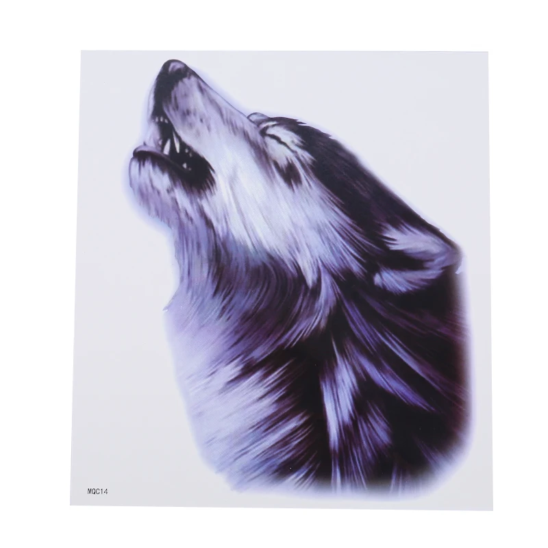 

Domineering Wolf Sticker Waterproof Men's Tattoo Durable Chest Back Sweat Personality Cool Popular Flower Tattoo Tattoo Sticker