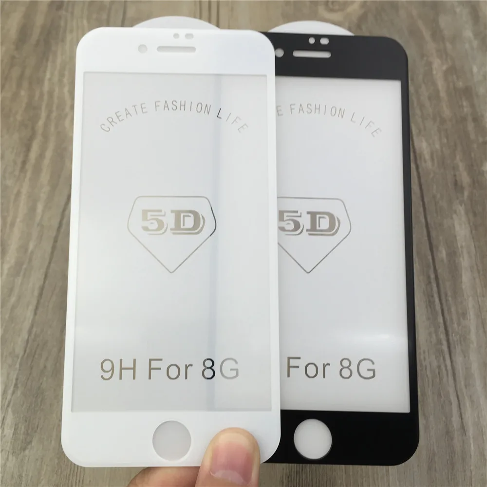 

SZYSGSD 9H 5D Matte Front Tempered Glass Screen Protector Film for iPhone 7 8 Plus 7 Plus Frosted Glass Films Anti Fingerprint