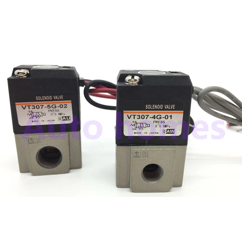 1/8 1/4 резьба 3 способа пневматический высокочастотный электромагнитный клапан 12 в 24 В DC 110 В 220 В AC VT307 провод свинцового типа вакуумный клапан