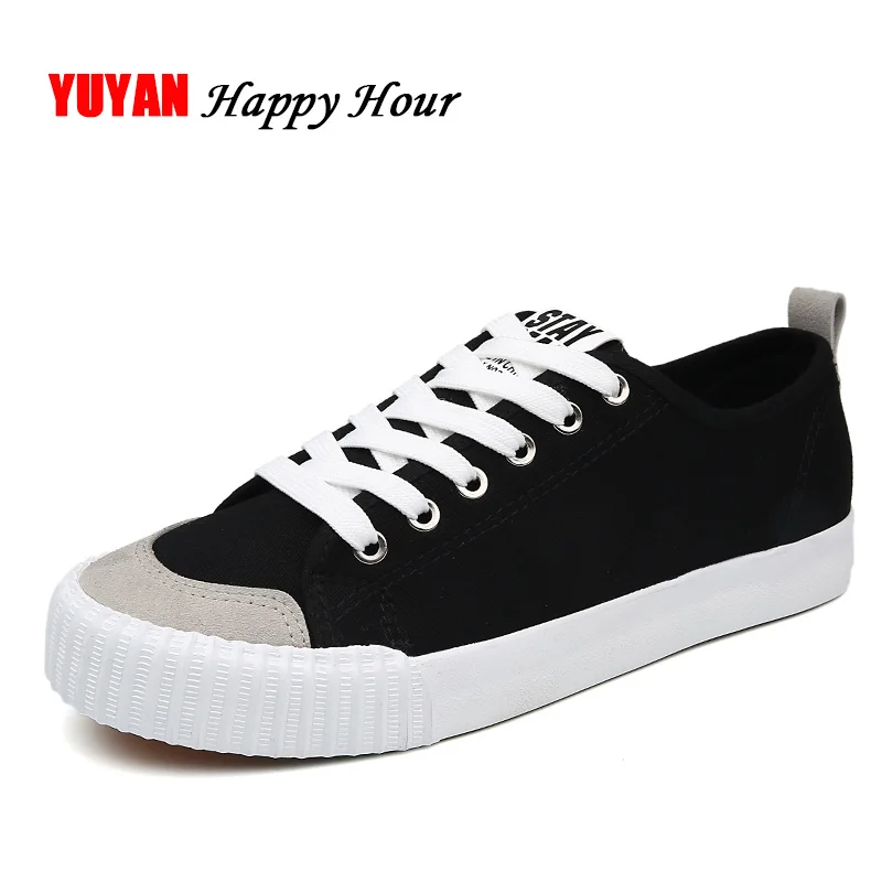 

New Fashion Sneakers Men Canvas Shoes Breathable Men's Causal Shoes Black White Male Brand Footwear K258