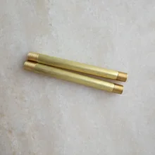 M10* 100 мм латунная полая труба с резьбой M10 на обоих концах аксессуары для освещения