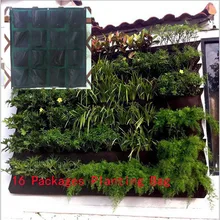 Hängen Wand Topf mit 16 Seiten Specical Pflanzkissen/pflanzentöpfe für Gemüse Balkon gemüse plastikblumentöpfe