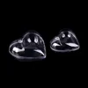 Hot selling 2Pcs 65/80mm Heart Shape DIY Clear Plastic Bath Bomb Mould Acrylic Mold 2