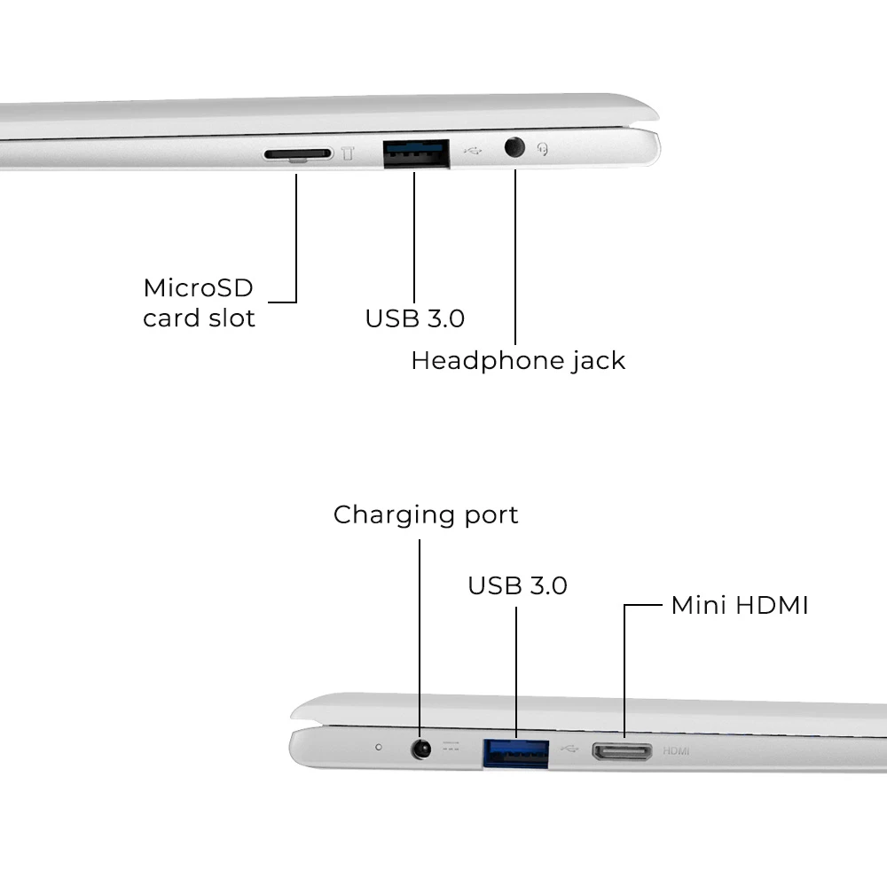 Ноутбук XIDU 12 5 &quotWindows 10 2560x1440 ips дисплей 6 ГБ Intel Celeron N3450 ноутбук 2 4G/5G WiFi с разъемом