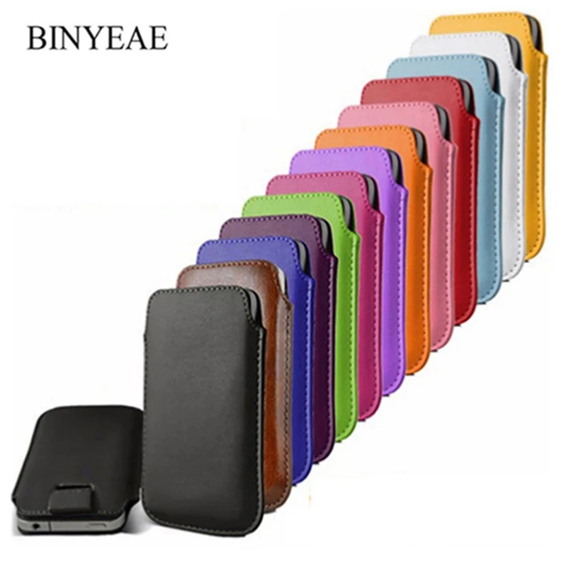 

Leather Pouch Coque For Digma Hit Q500 3G/Citi Z560 ATL Motion 4G Pocket Rope Holster Pull Tab Pouch Cover Phone Bag Case