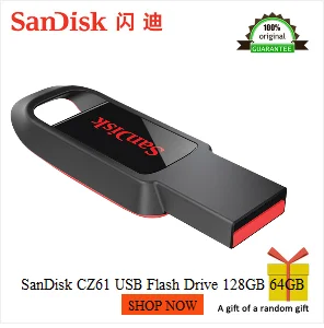 SanDisk CZ50 USB флеш-накопитель 8 ГБ 16 ГБ 32 ГБ 64 ГБ USB 2,0 карта памяти USB флеш-накопитель Поддержка официальной проверки