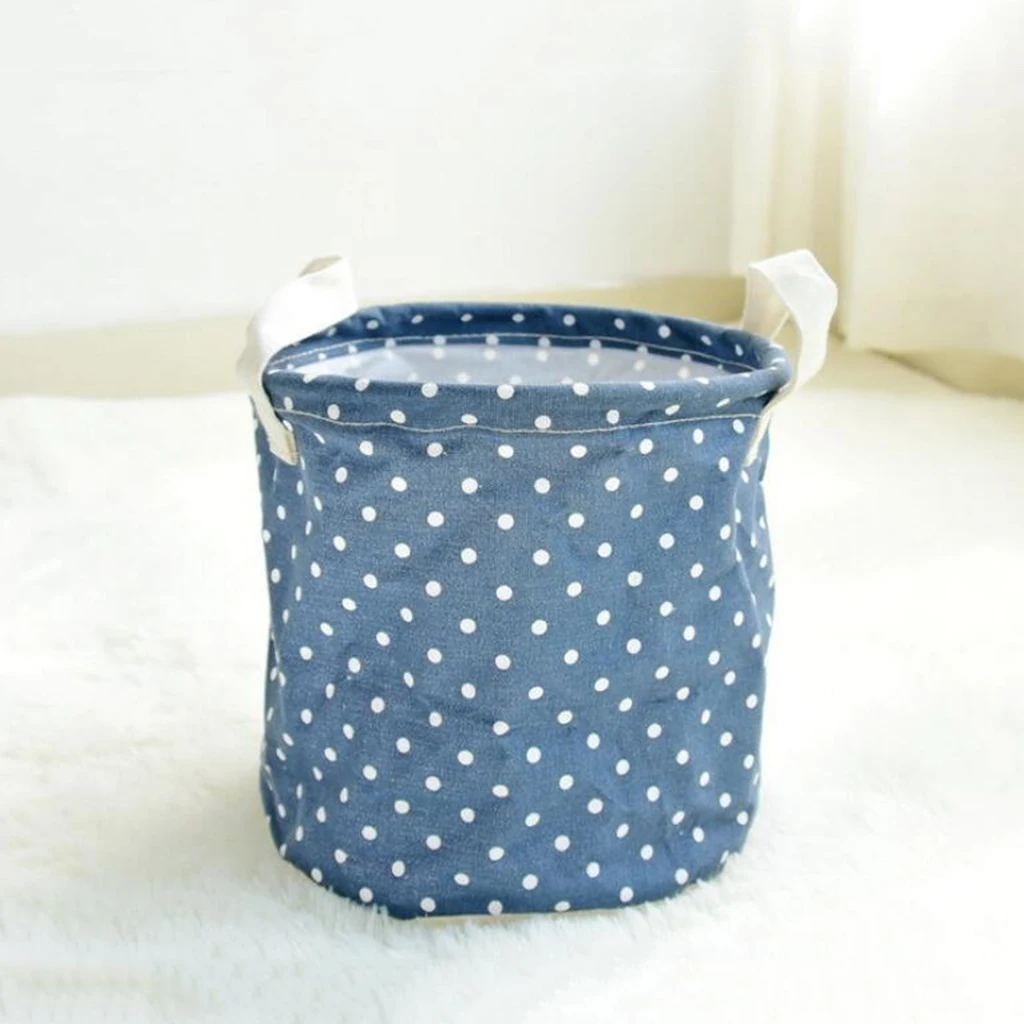Clothing Storage Bucket Laundry Basket Holder Bag Household Toy Organizer