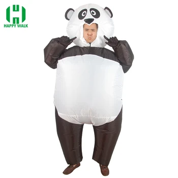 

Purim Panda Inflatable Costumes for Inflatable Panda Mascot Costume Blow Up Fatsuit Animal Adult Fancy Dress Party