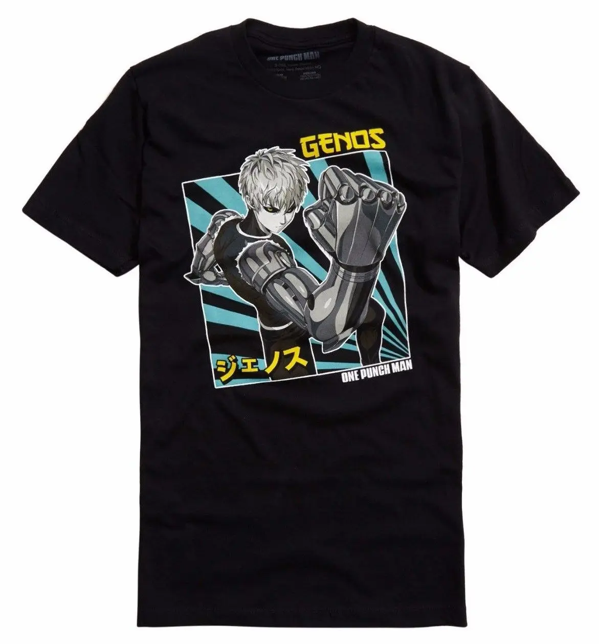 Аниме One Punch Man GENOS Футболка NWT 100% Аутентичные летние мужские модные футболки, удобная футболка, Повседневная футболка с короткими рукавами