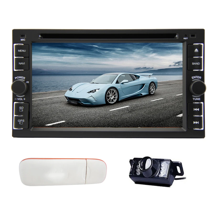 Perfect Radio Navigator SD MP3 GPS Map Car DVD Logo 3G Dongle MP5 RDS Stereo HeadUnit iPod MP4 Autoradio EQ PC AMP System 3