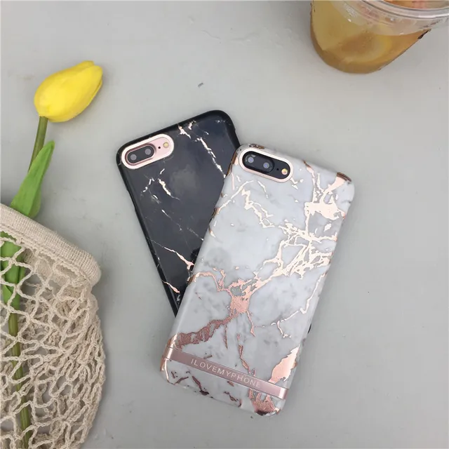 iphone 6 coque marbre rose