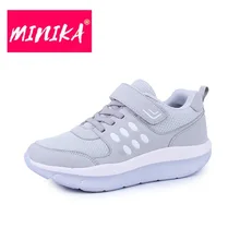 Женская прогулочная обувь; удобные дышащие летние кроссовки; обувь из сетчатого материала; женская уличная обувь, увеличивающая рост; Aa11003