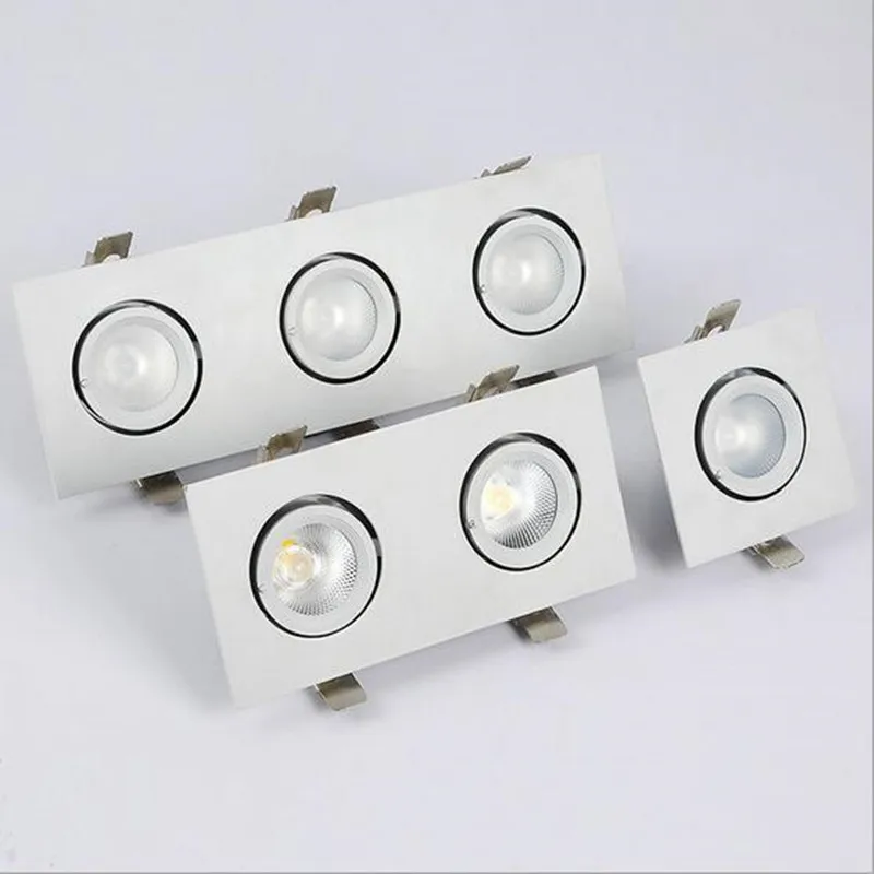 Dimmable Trimless Downlights Cob 3x12w Cree Led Gimbal Down Light