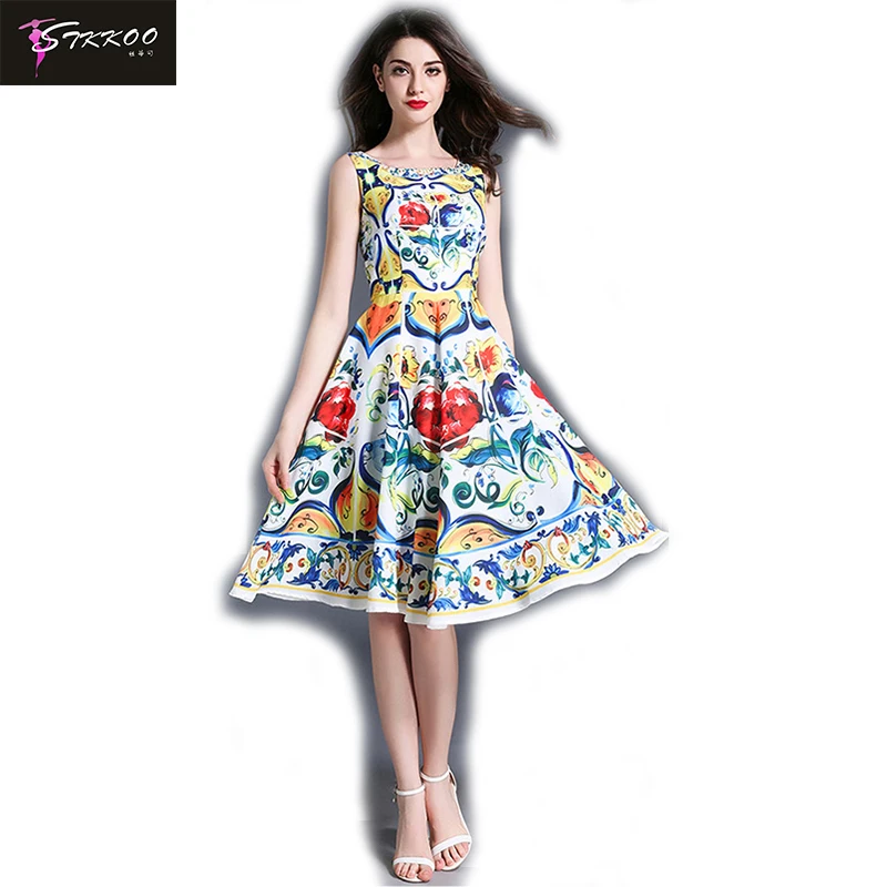 HIGH QUALITY New Arrival Summer Autumn Designer Runway Dress Women's