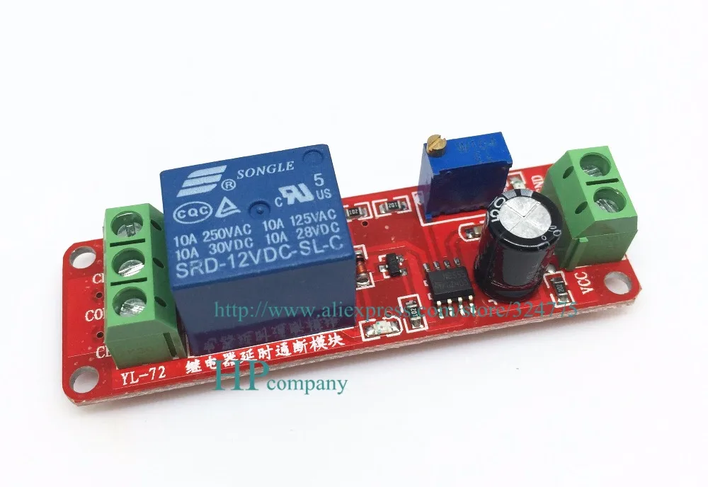 Free Shipping 10pcs Lot 12v Delay On Off Relay Module Time