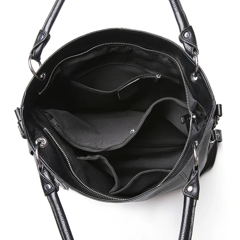 European and American style new lychee pattern First layer cowhide designer women leather handbags high quality women bag