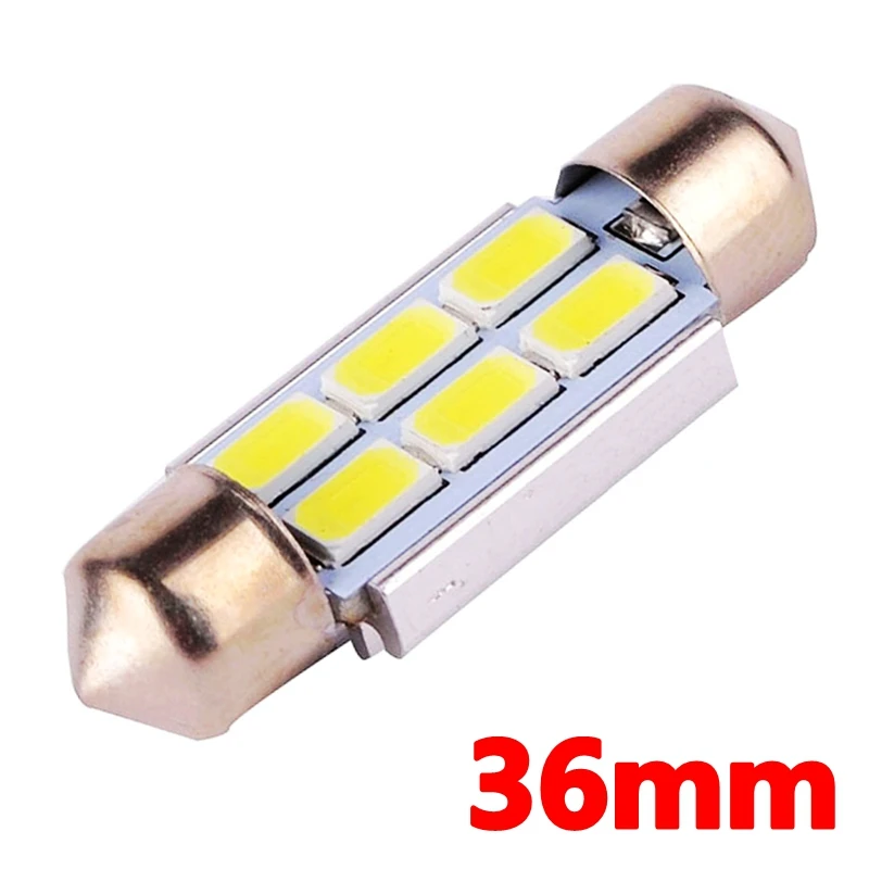 31 мм 36 39 C5W Canbus лампа головного света 6 SMD 5630 5730 светодиодсветодиодный без ошибок