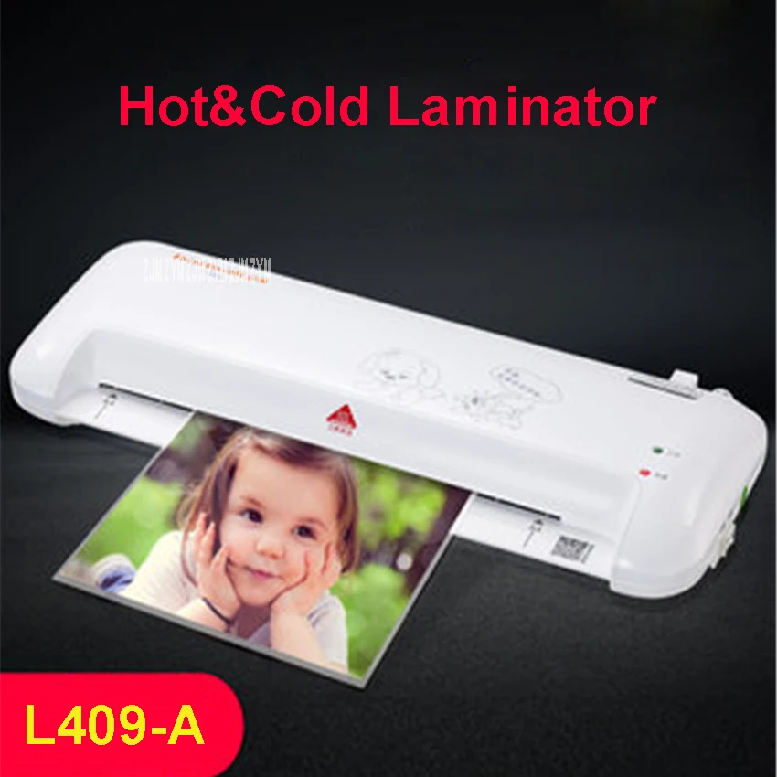 

A4 Photo Laminator Paper Film Document Thermal Hot&Cold Laminator A4 Plastificadora Termolaminar Plastifieuse Laminator L409-A