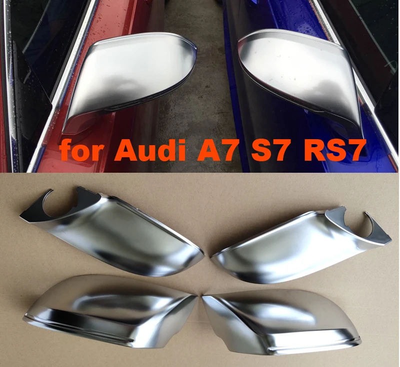 Special Price 4 stks/set ABS Chrome Side Wing Achteruitkijkspiegel Achteruitkijkspiegel Vervanging Cover voor AUDI A7 S7 RS7 4G 2010 -2015 Trim Case Shell