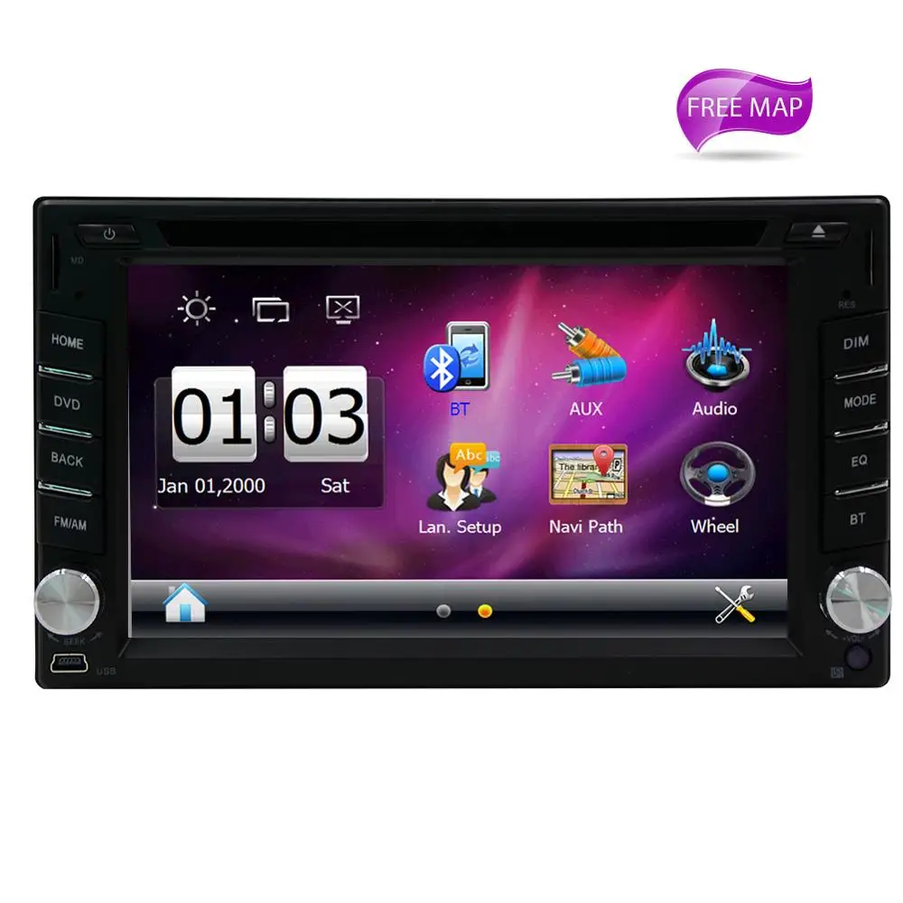 Clearance 6.2" Car GPS Navigation Radio DVD Player Double DIN Stereo BT Touch In Dash car logo, FM AM RDS radio, Car DVD, Remote control 6 Clearance 6.2" Car GPS Navigation Radio DVD Player Double DIN Stereo BT Touch In Dash car logo, FM AM RDS radio, Car DVD, Remote control 6