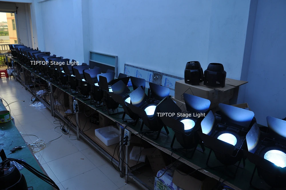 TIPTOP TP P55B 100W Led COB светильник RGBW 4 в 1 Fresnel Studio PAR32/PAR64 Full Color High Power Stage Washer|par light rgbw|par