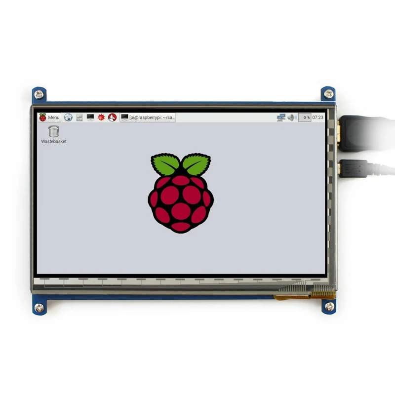 Raspberry Pi 3 7 дюймов HDMI ЖК дисплей с акриловым корпусом 1024*600 емкостный сенсорный