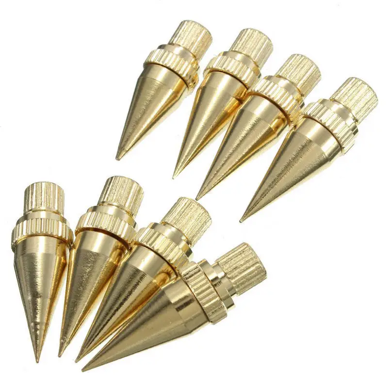 Mayitr 8sets Speaker Spike Golden Copper Isolation Cone Stand Feet+Base Pads Floor Discs For M6*36 HiFi speakers speaker frame