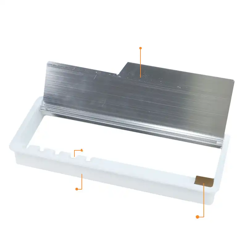 Rectangular Computer Desktop Line Hole Decorative Cover Aluminum
