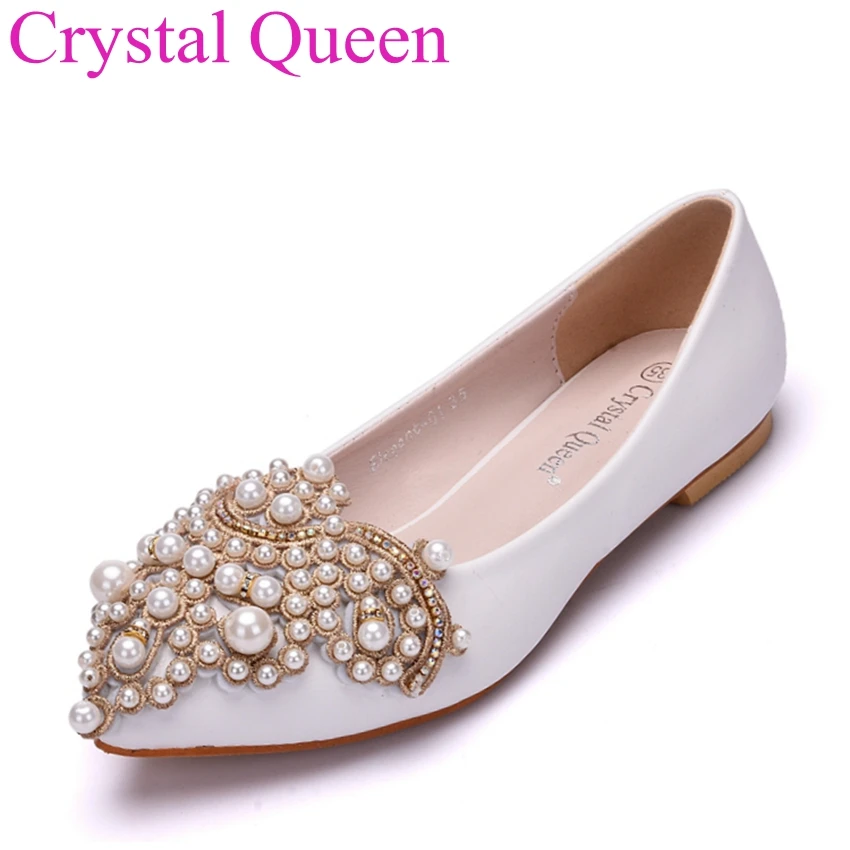 ballet flats with pearls