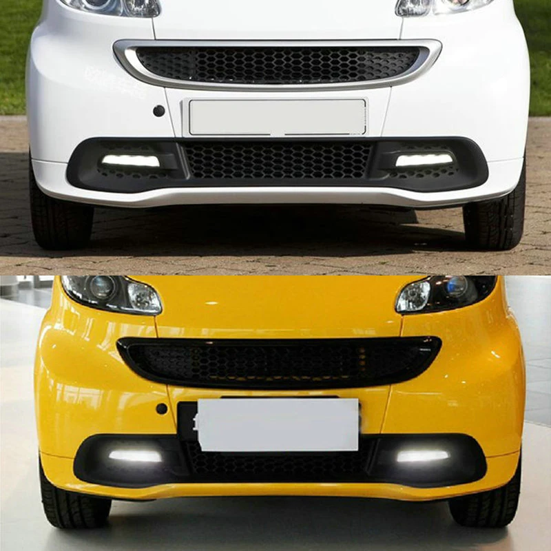  Clear Front Bumper Xenon White Led Daytime Running DRL Light Position Lamp For Bens Smart Fortwo 45