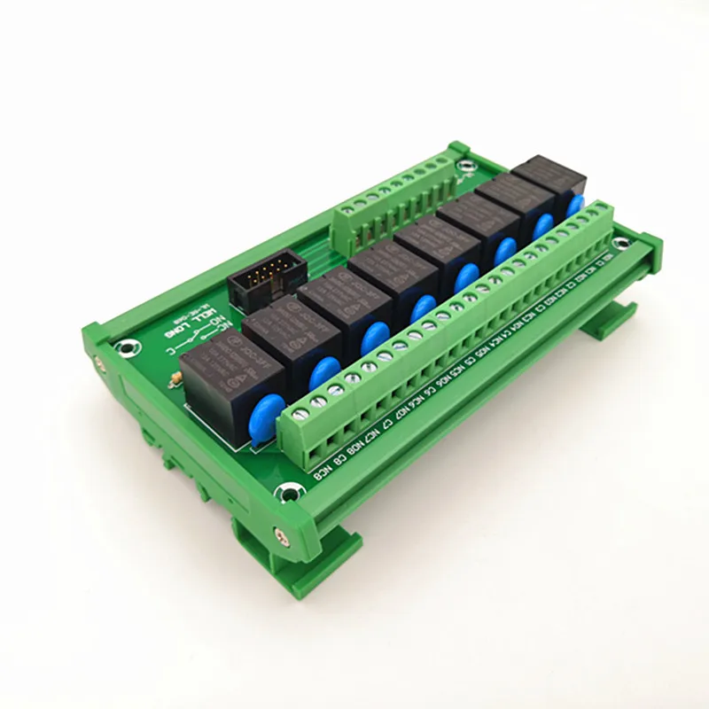 Din рейку 8 канальный тип NPN 48V 15A Модуль интерфейса реле питания HF JQC 3FF 1ZS.|Реле| |