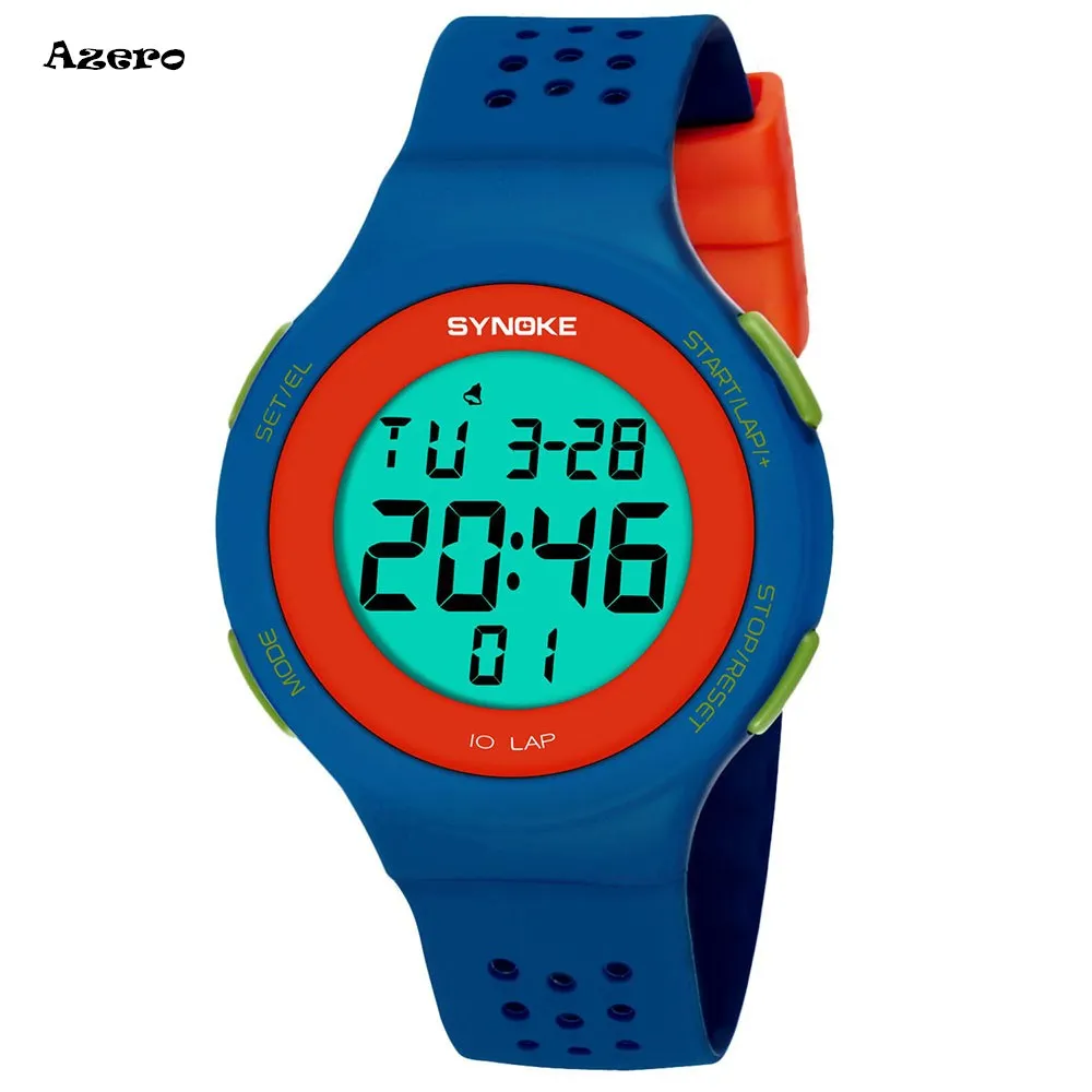 

SYNOKE Multi-Function 50M Waterproof Watch LED Digital Double Action Watch Children Boy&Girl Fashion Watch Relogio Masculino