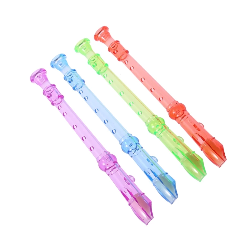 

2018 Plastic Musical Instrument Recorder 6 Holes Colorful Children's Toys Gift Oct23-A